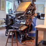 eine alte Druckmaschine im Haus der Ostseezeitung